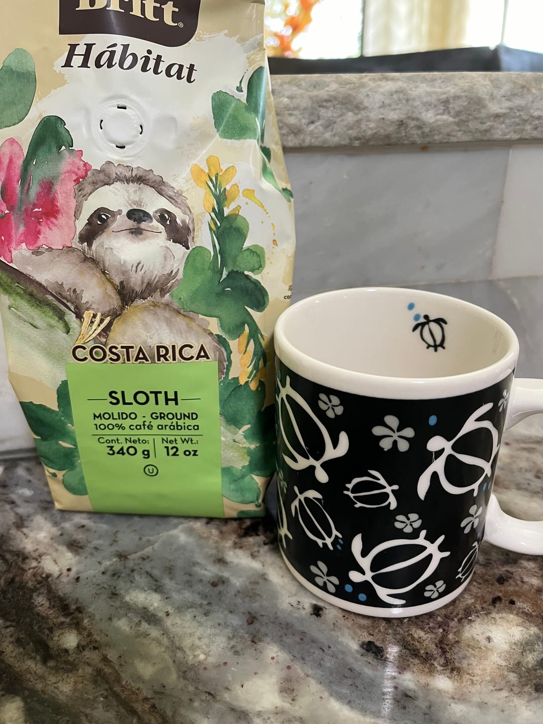 Customer photo review of COSTA RICAN HABITAT SLOTH COFFEE