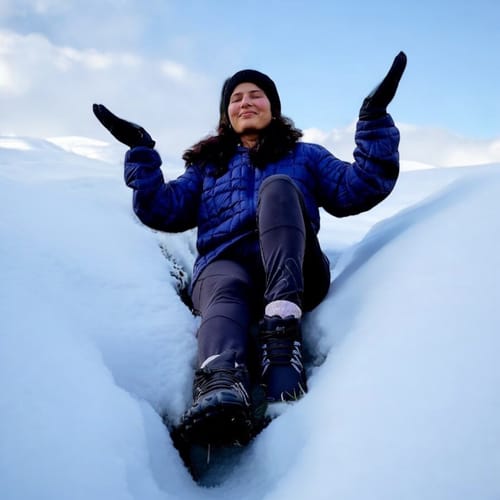 Customer photo review of Carter Elite - Non-slip & Universal Winter Barefoot Shoe