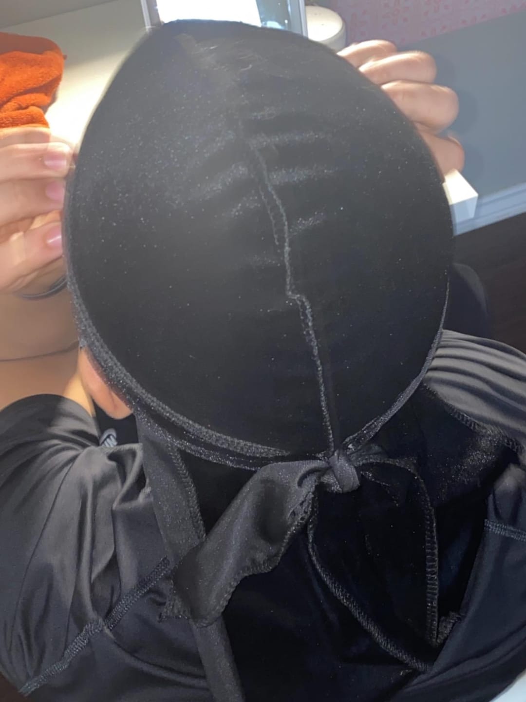 Customer photo review of Black Velvet Durag