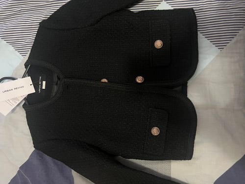 Customer photo review of Crew Neck Tweed Jacket