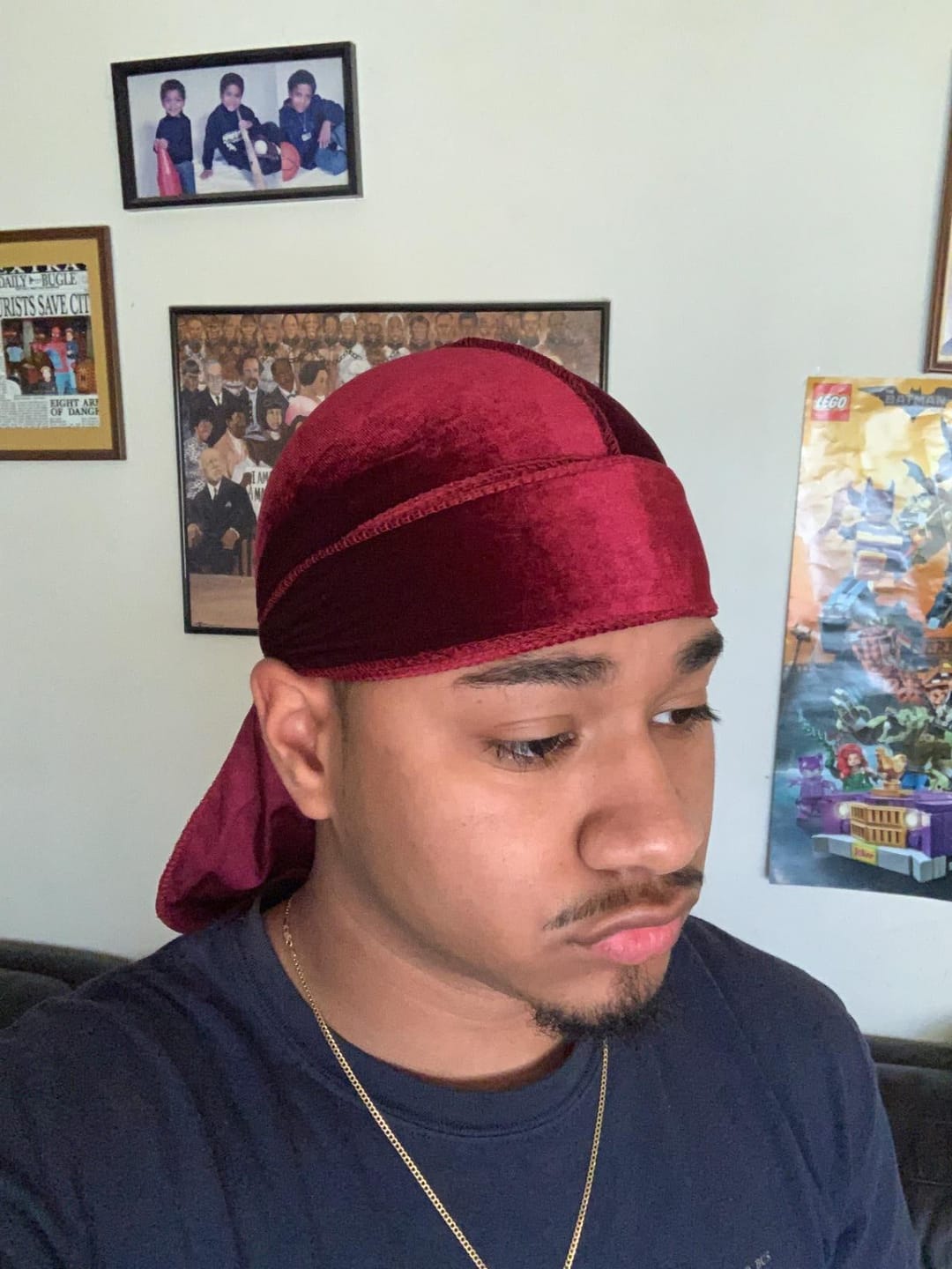 Customer photo review of Red Velvet Durag