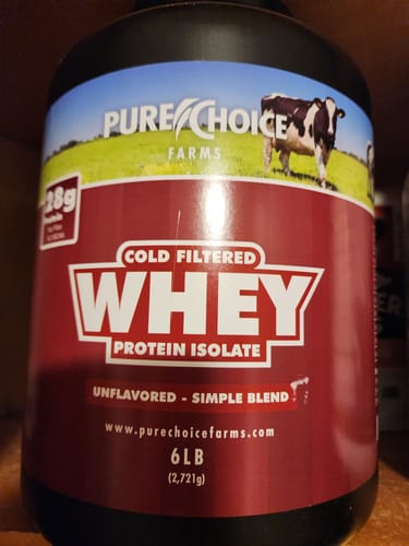 Customer photo review of Whey Protein Isolate Unflavored