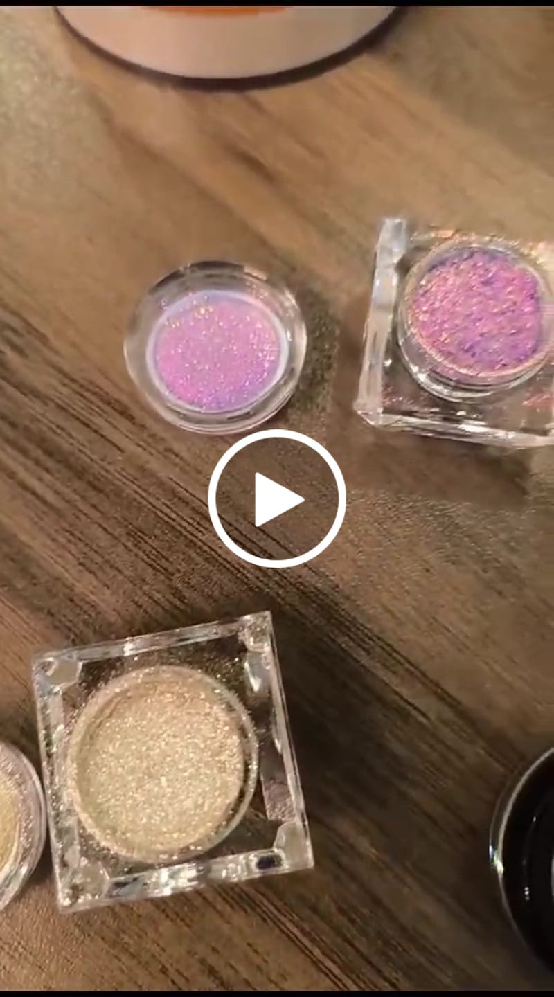 Customer video review of Choose any 8 glitter pigments ( Glistening pigment mix included )