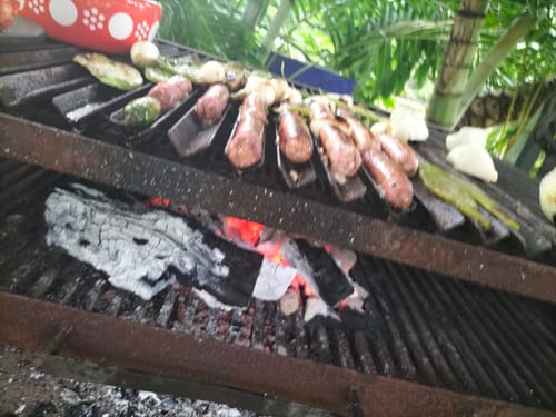 Reseña con foto de un cliente sobre Salchichas de Res para Asar