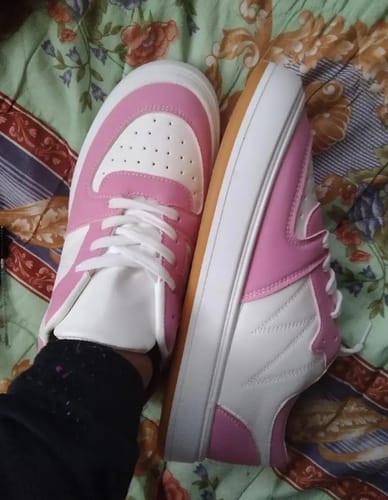 Customer photo review of SYNTIA™ STYLISH COMFORT PLATFORM SNEAKERS