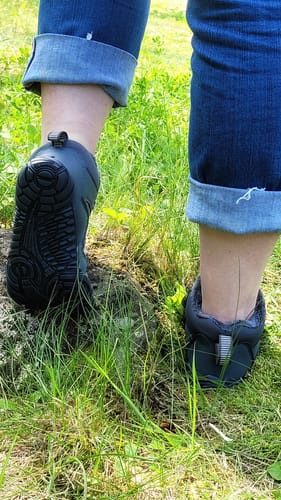 Customer photo review of Carter Elite - Non-slip & Universal Winter Barefoot Shoe