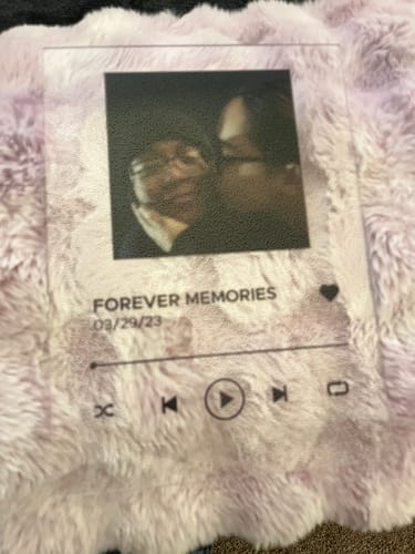 Customer photo review of Custom Song Plaque - The Best Anniversary Gift for Couples