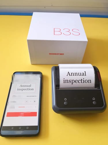 Customer photo review of B3S 3 Inch Label Printer with Tape - Streamline Your Labeling and Receipt Printing