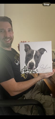 Customer photo review of Pet Art Canvas Wrap