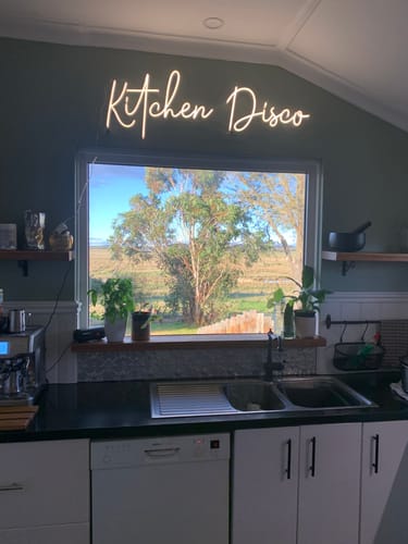 Customer photo review of Custom Neon Signs