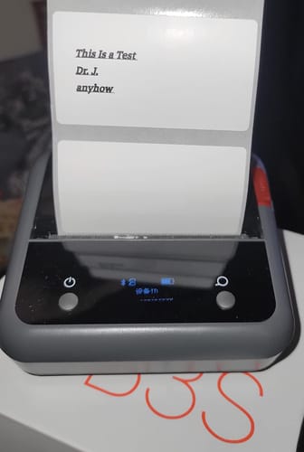 Customer photo review of B3S 3 Inch Label Printer with Tape - Streamline Your Labeling and Receipt Printing