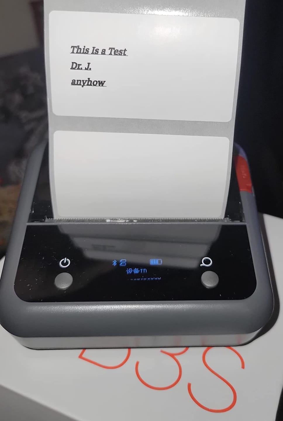 Customer photo review of B3S 3 Inch Label Printer with Tape - Streamline Your Labeling and Receipt Printing