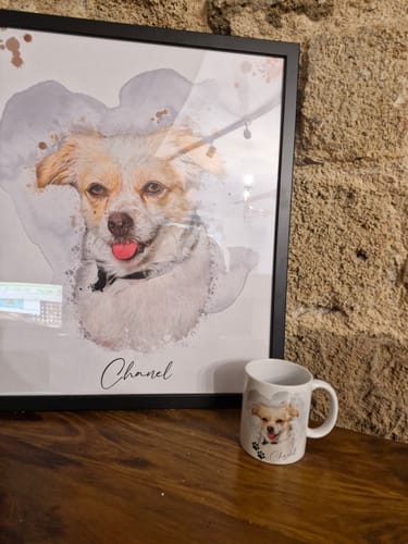 Customer photo review of Πορτραίτο Κατοικίδιου - Νερομπογιά