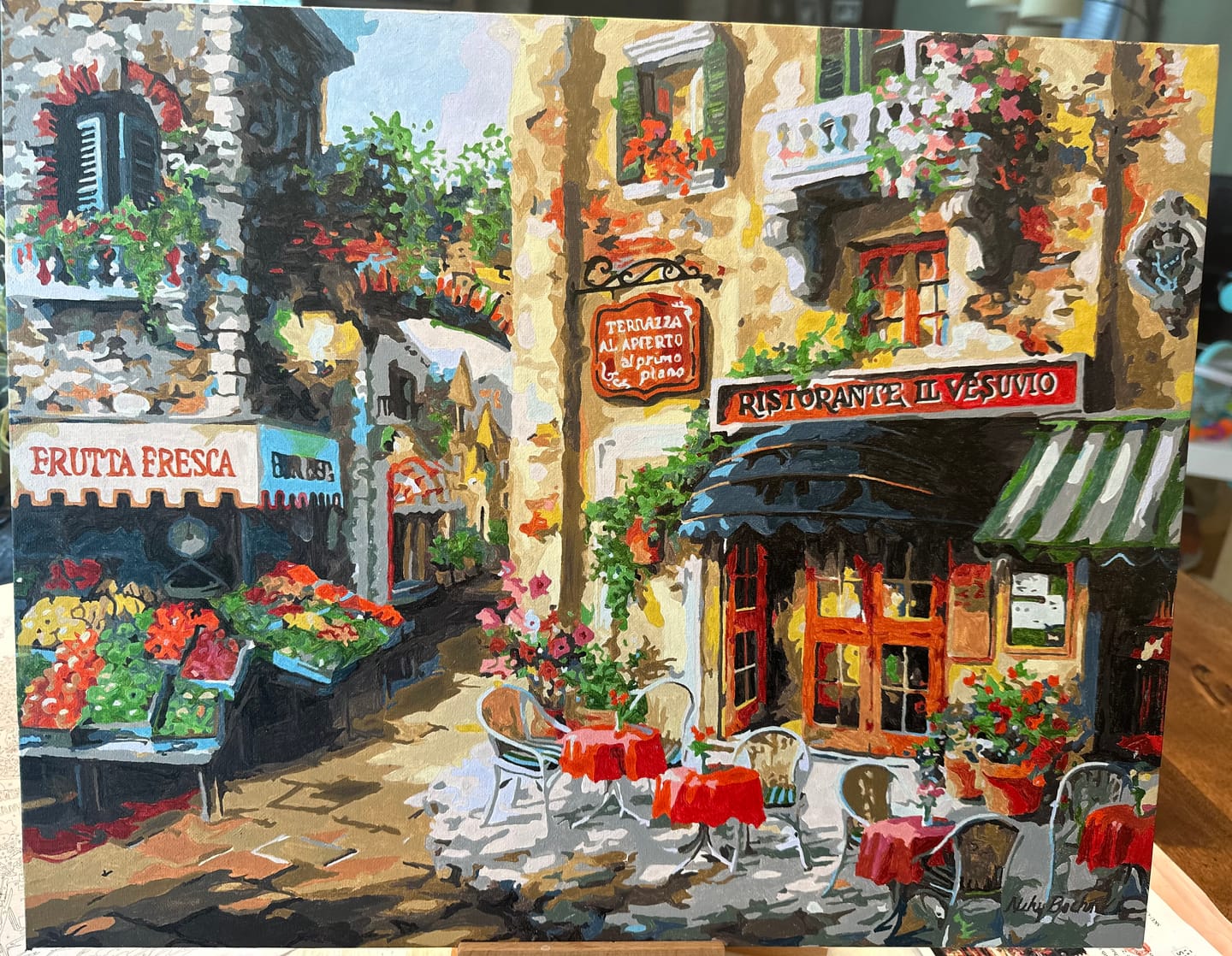 Customer photo review of Buon Appetito - Paint by Numbers