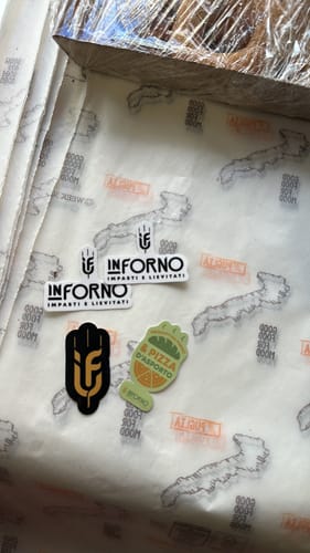 Customer photo review of PROMO - Etichette Packaging in Vinile