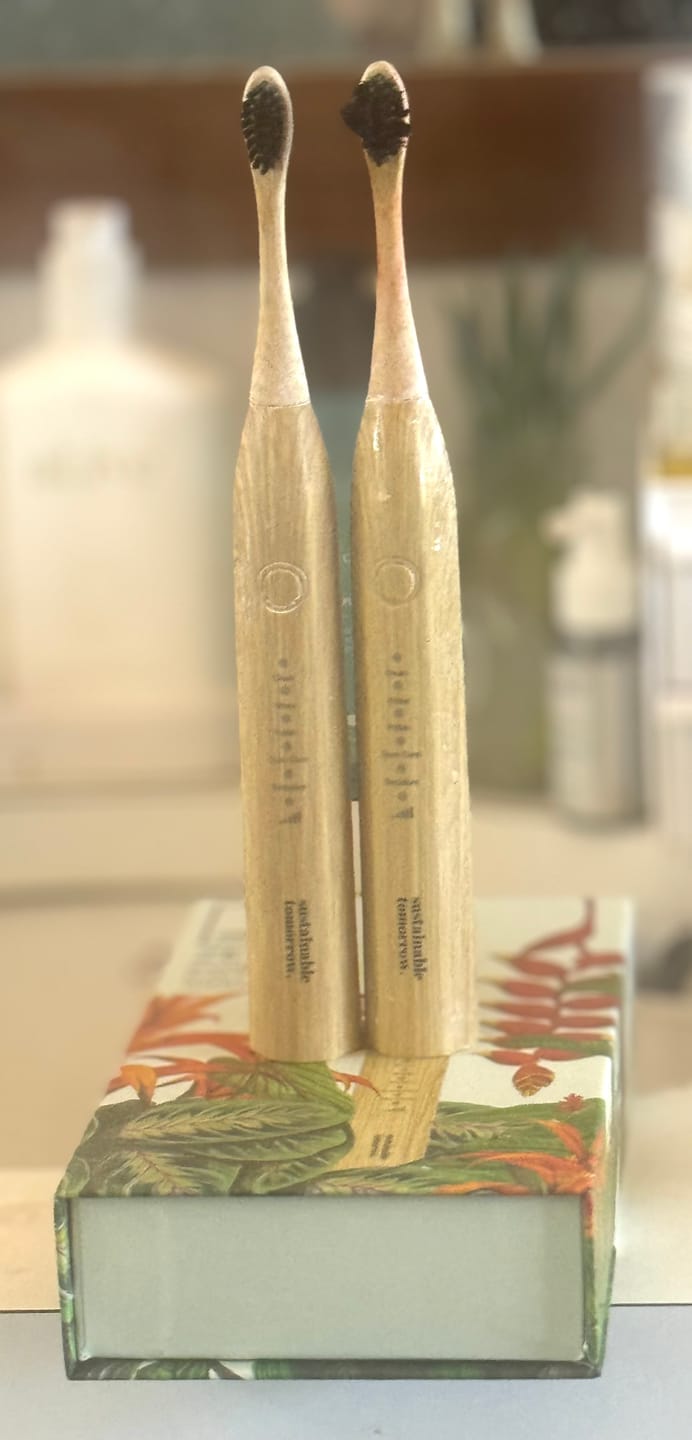 Customer photo review of Zen Bamboo Electric Toothbrush