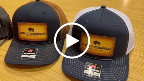 Customer video review of Premium Custom Leather Patch Hats (Wholesale)