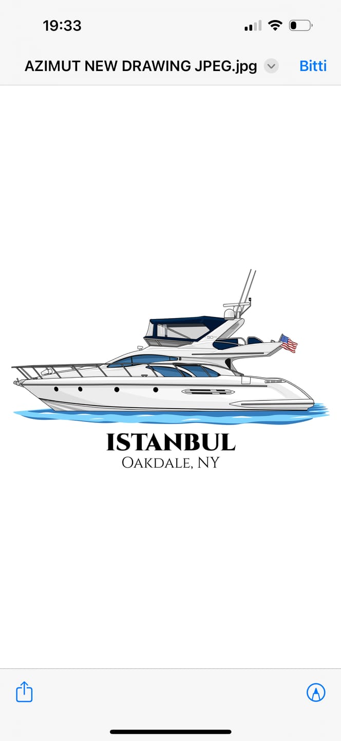 Customer photo review of Custom Kiss-Cut Boat Stickers