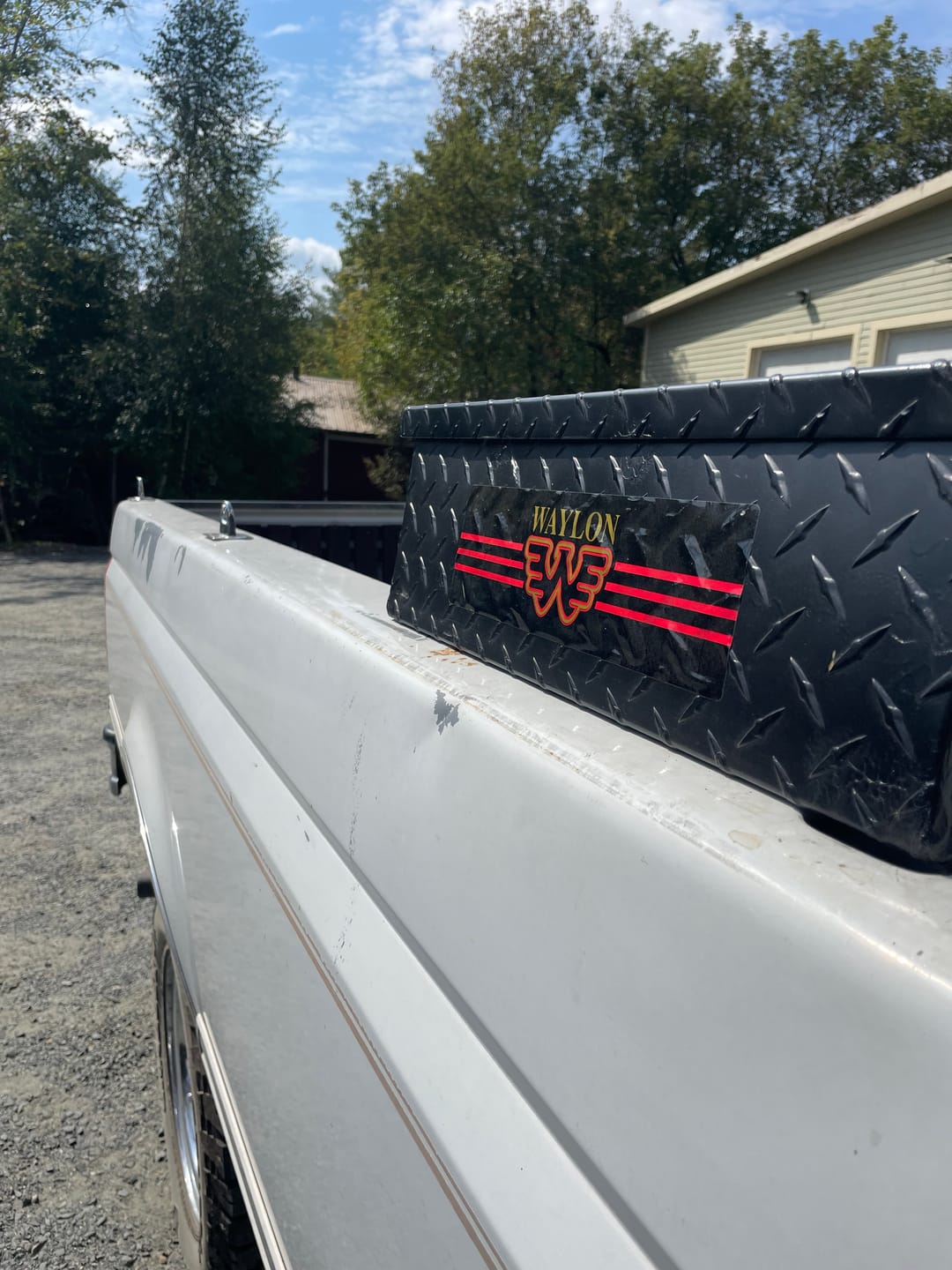 Customer photo review of Flying W and Stripes Sticker