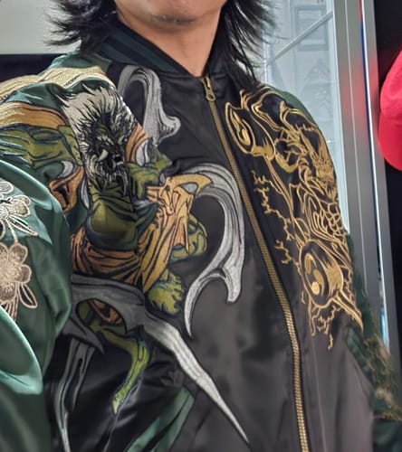 Customer photo review of Raijin & Fujin Sukajan Souvenir Jacket
