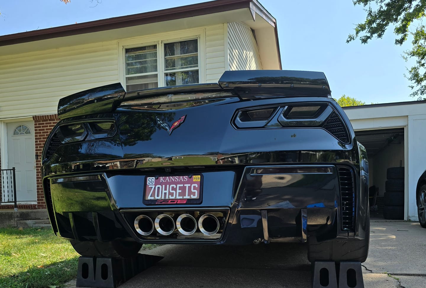 Customer photo review of Corvette C7 Rear Bumper Diffuser Fins