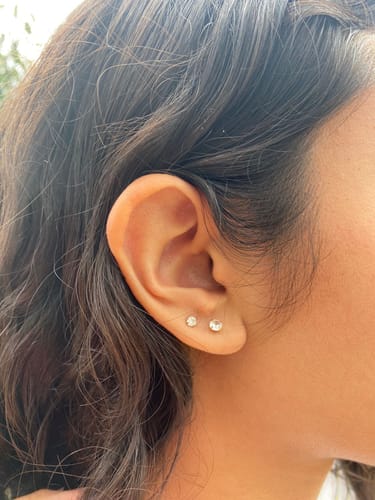 Customer photo review of Set de Piercings  Diamantes Mini