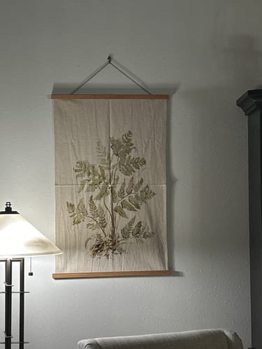 Customer photo review of Cotton & Linen Printed Tea Towel with Botanical Image & Loop ~ 3 Styles