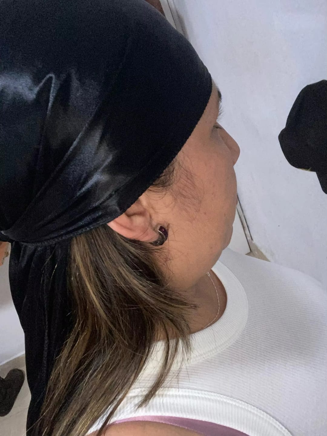 Customer photo review of Black Silk Durag