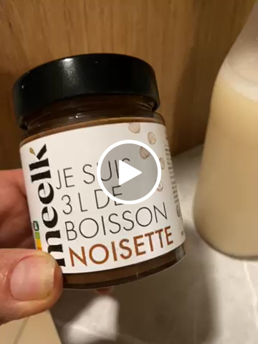 Customer video review of 1 Boisson végétale à diluer Meelk Noisette 130g