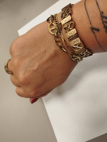 Customer photo review of Mesh charm infinity heart rosé gold