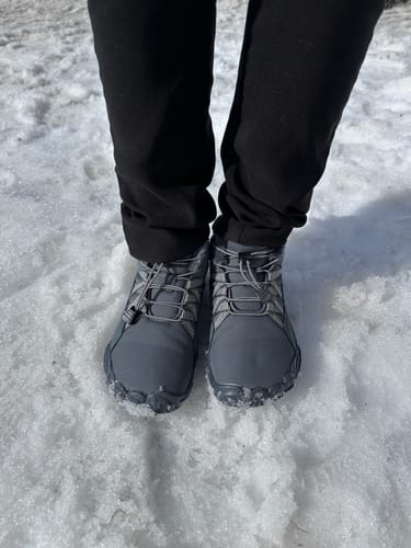 Customer photo review of Carter Elite - Non-slip & Universal Winter Barefoot Shoe