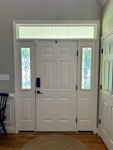 Customer photo review of Clear 3 Lite Glass and Frame Kit (Half Sidelite 10" x 38" Frame Size)