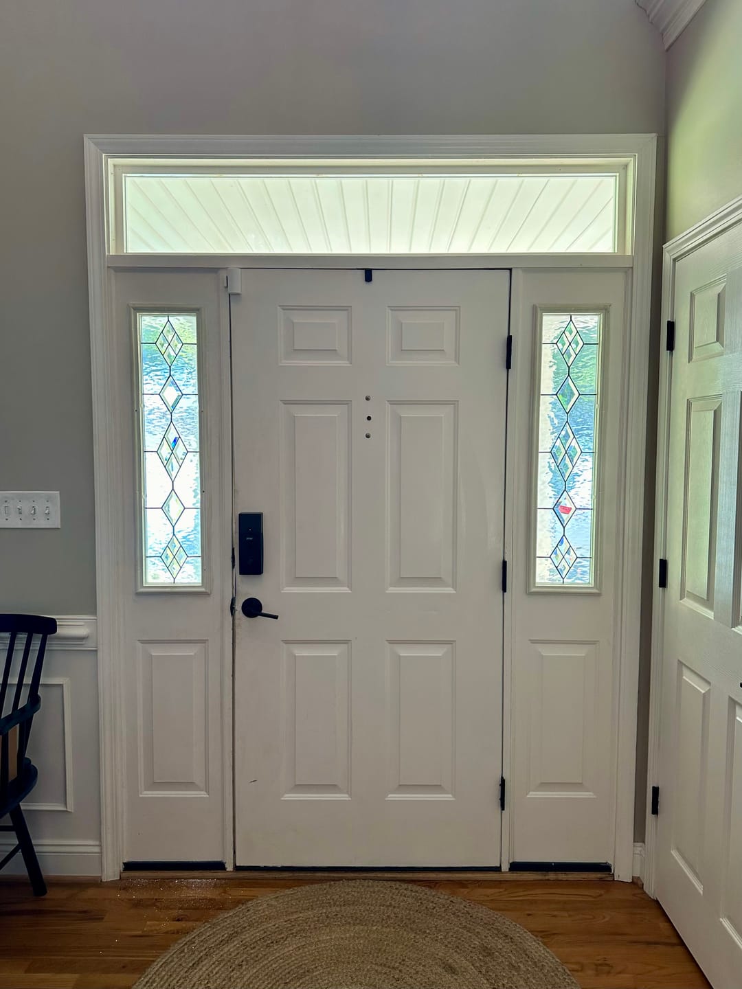 Customer photo review of Clear 3 Lite Glass and Frame Kit (Half Sidelite 10" x 38" Frame Size)