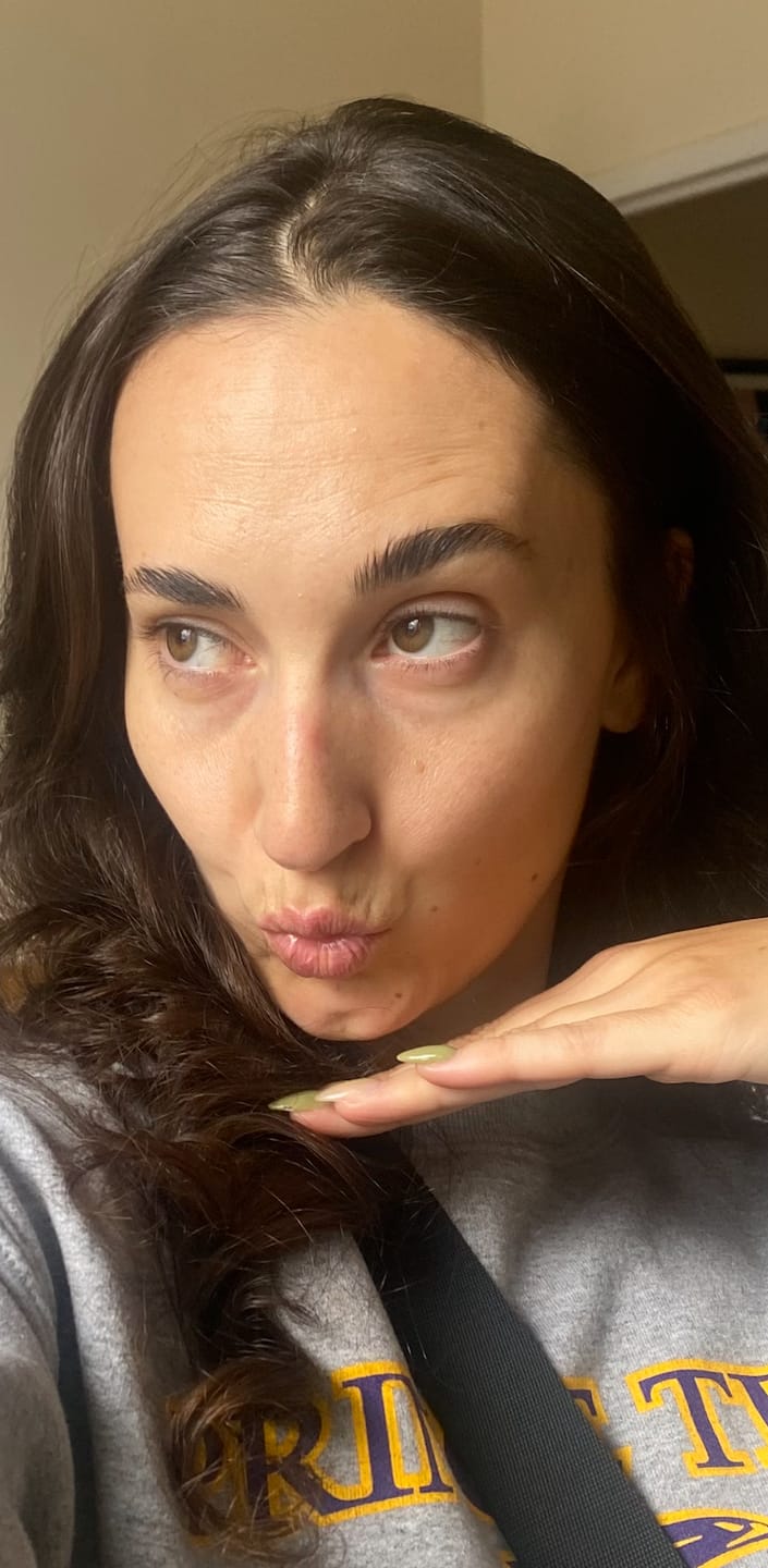 Customer photo review of HOLD UP! Flexible Brow Wax + Dual Angled Brush