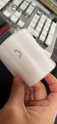 Customer photo review of B3S 3 Inch Label Printer with Tape - Streamline Your Labeling and Receipt Printing