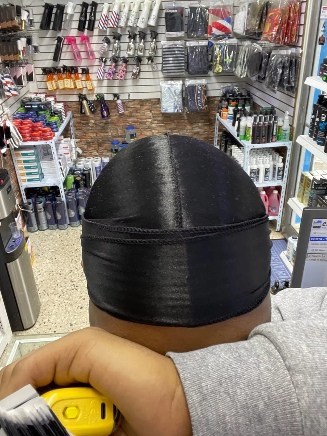 Customer photo review of Black Silk Durag