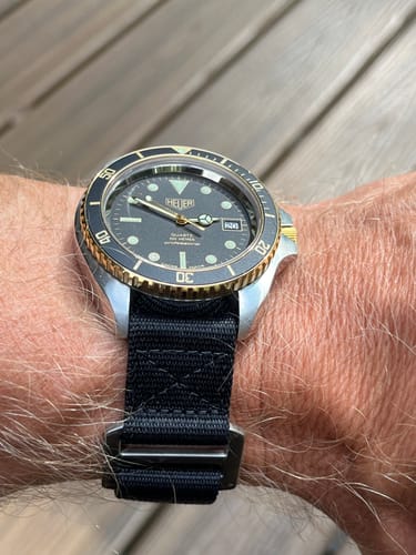 Customer photo review of Glomar Explorer - Hook And Loop Watch Strap