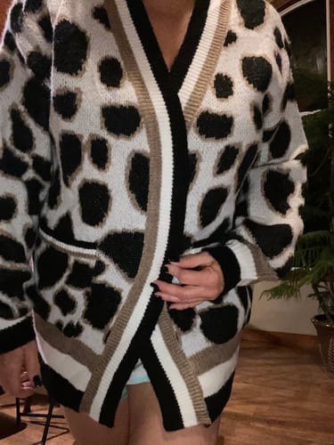 Customer photo review of My Cozy Safari Knit Sweater (Mocha)