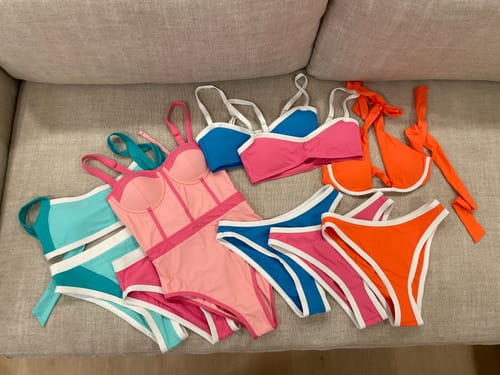 Customer photo review of MYSTERY-BAG 5 Luxury Swimwear Pieces
