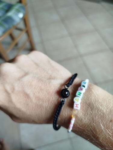 Customer photo review of Personalizovaný náramek s fotografií