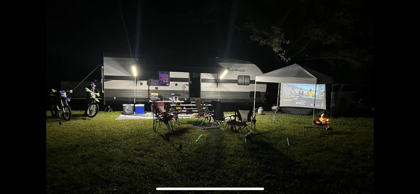 Customer photo review of RV Awning Light 48" (Twin Pack) - 10,000 Lumens Camper Awning Lights