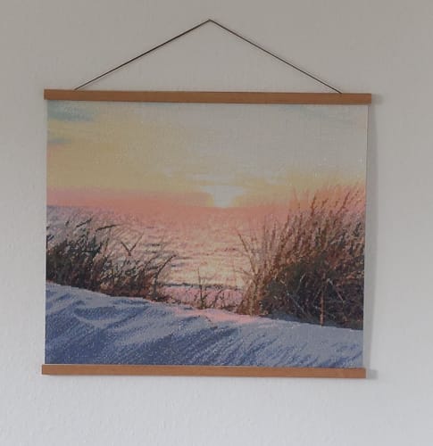 Customer photo review of 5D Diamant Painting Sonnenuntergang am Sandstrand