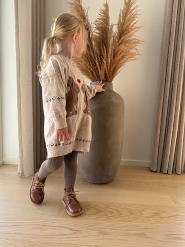 Customer photo review of Scallop Boot - Rose Clay Patent