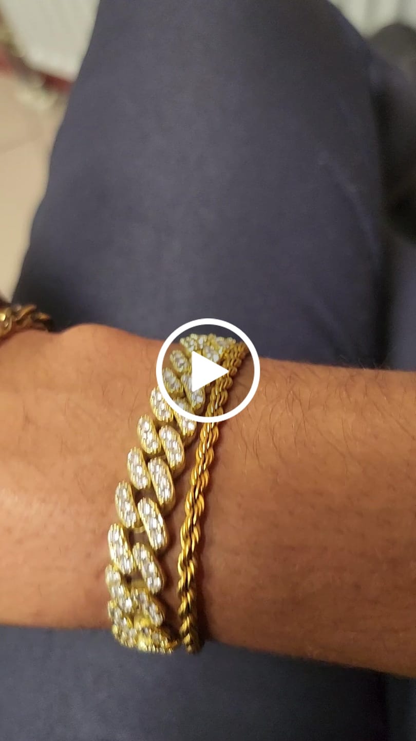 Customer video review of CLEAN ROPE BRACELET. - 3MM 18K GOLD