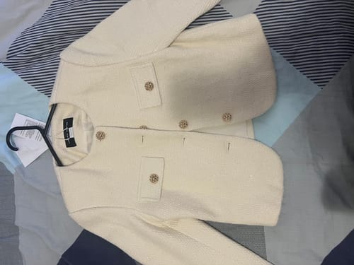 Customer photo review of Crew Neck Denim Jacket