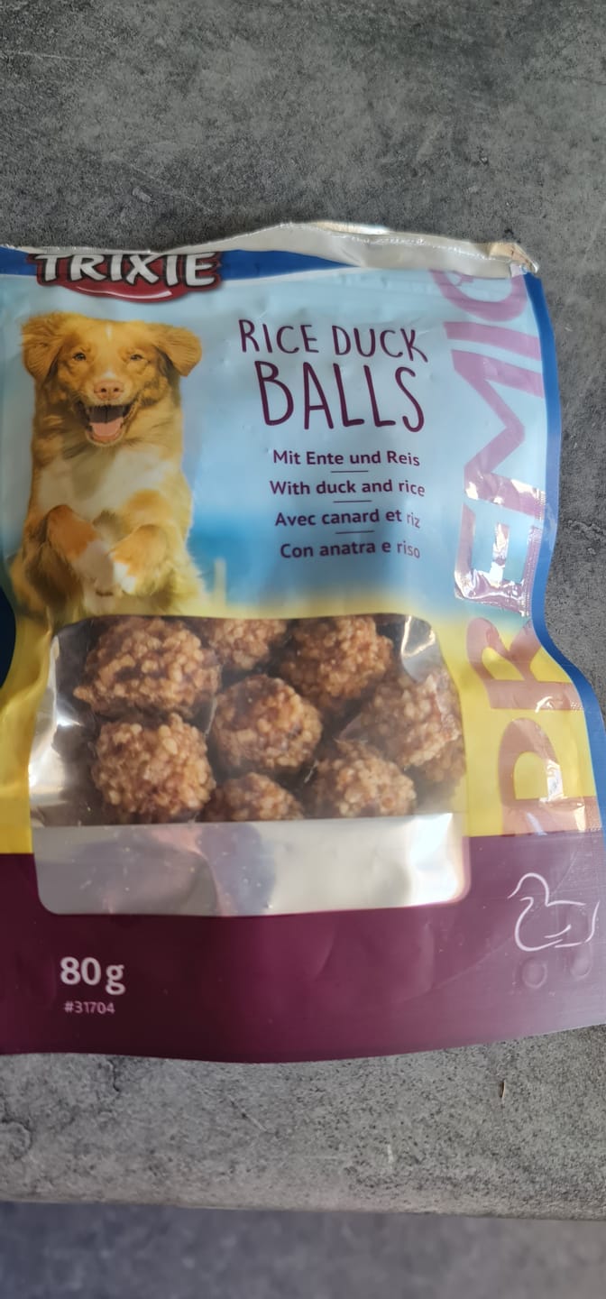 Customer photo review of Trixie Premio - Duck & Rice Balls 80g.