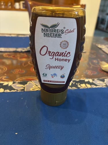 Customer photo review of Raw Organic Honey Squeezy 500g