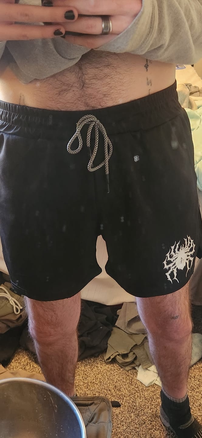 Customer photo review of Phantom Troupe Gym Shorts