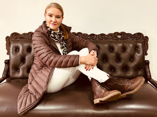Customer photo review of The Veldskoen MoveMe Traveler Boot (Brown leather with Gum sole)