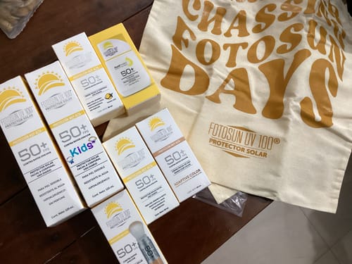 Customer photo review of Fotosun UV 100 Kit Completo 7 Productos